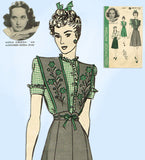 1940s Vintage Hollywood Sewing Starlet Pattern 1200 Misses Skirt & Blouse Sz 38B - Vintage4me2