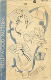 1940s Original Vintage Hollywood Pattern 1243 Infant Baby WWII Layette Set