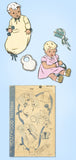 1940s Original Vintage Hollywood Pattern 1243 Infant Baby WWII Layette Set