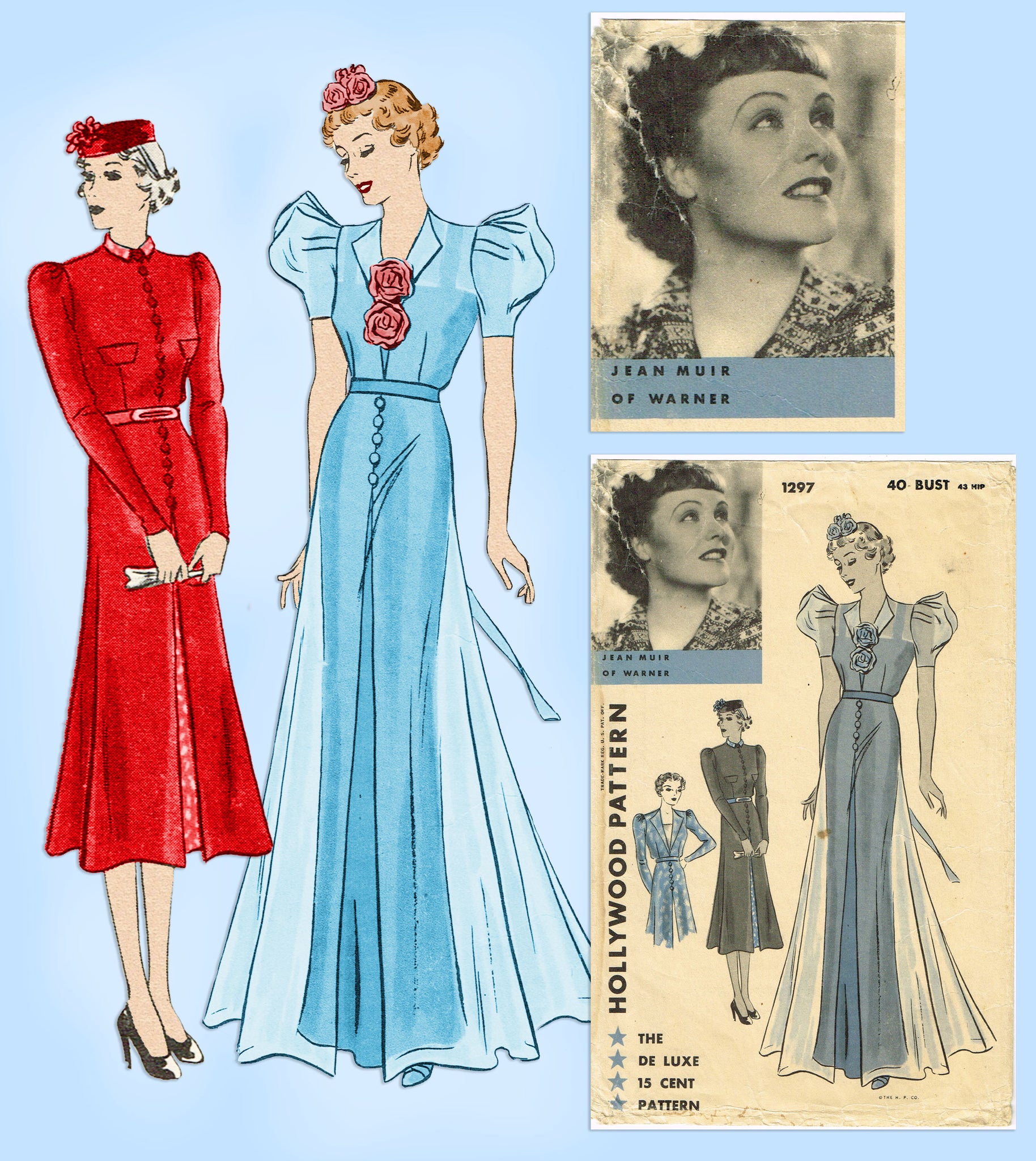 9405 - Evening Gown (1937) - FULL SIZED PRINT – Revival Designed