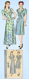 1940s Vintage Hollywood Pattern 1365 Uncut Plus Size Housecoat or Dress 42 Bust