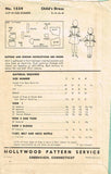 1940s Vintage Hollywood Sewing Pattern 1534 WWII Toddler Girls Dress Size 6 24B - Vintage4me2