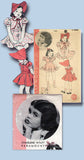 1930s Original Vintage Hollywood Pattern 1563 Toddler Girls Dress & Bonnet Sz 2