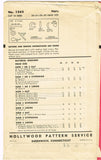 Hollywood 1565: 1930s Uncut Misses WWII Hat Set Sz 22H Vintage Sewing Pattern