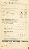 Fabric Requirements and Notions for Hollywood 1575