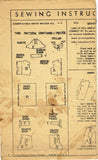 1940s Vintage Hollywood Sewing Pattern 1616 Toddler Girls Scalloped Dress Size 4 - Vintage4me2