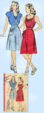 1940s Original Vintage Hollywood Pattern 1623 WWII Misses Sun Dress & Bolero 32B
