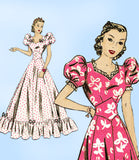 Hollywood Starlet 1782: 1930s Movie Star Gown Sz 34 B Vintage Sewing Pattern