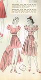 1940s Vintage Hollywood Starlet Sewing Pattern 1802 Uncut Shorts Top & Skirt 34B