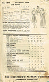 1930s Vintage Hollywood Sewing Pattern 1816 Misses Flowing Skirt and Blouse 34B - Vintage4me2