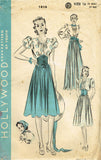 1930s Vintage Hollywood Sewing Pattern 1816 Misses Flowing Skirt and Blouse 34B - Vintage4me2