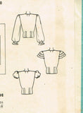 Hollywood 1875: 1940s Misses Peasant Blouse Size 32 Bust Vintage Sewing Pattern - Vintage4me2