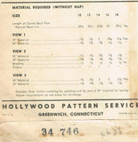 Hollywood 1875: 1940s Misses Peasant Blouse Size 32 Bust Vintage Sewing Pattern - Vintage4me2