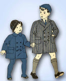 1940s Vintage Hollywood Sewing Pattern 1896 WWII Toddler Boys Winter Coat Sz 2 - Vintage4me2