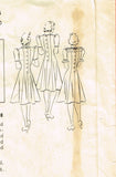 Hollywood 1997: 1940s Misses WWII Princess Dress Sz 30 B Vintage Sewing Pattern - Vintage4me2 