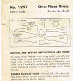 Hollywood 1997: 1940s Misses WWII Princess Dress Sz 30 B Vintage Sewing Pattern - Vintage4me2 