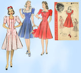 Hollywood 1997: 1940s Misses WWII Princess Dress Sz 30 B Vintage Sewing Pattern - Vintage4me2 