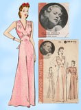 Hollywood Starlet 544: 1930s Beautiful Nightgown Sz 38 B Vintage Sewing Pattern