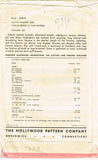 1940s Vintage Hollywood Sewing Pattern 560 Sweet WWII Baby Infant Layette Set
