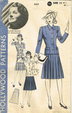 1940s Vintage Hollywood Starlet Sewing Pattern 632 Misses WWII Suit Size 14 32B - Vintage4me2
