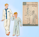 1930s Original Vintage Hollywood Pattern 957 Toddler Boys Asian Pajamas Size 6