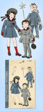 1940s Original Vintage Hollywood Pattern 995 Toddler Girls Coat & Leggings Sz 6