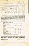 1930s Original Vintage Hollywood Starlet Pattern 1196 Bette Davis Princess Dress