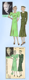 1930s Original Vintage Hollywood Starlet Pattern 1196 Bette Davis Princess Dress