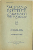 1920s Mary Brooks Picken Woman's Institute Book 108 Millinery Facings 1923ed