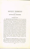 1910s Mary Brooks Picken Woman's Institute Millinery Book 116 Novelty Trimmings