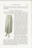 1920s Mary Brooks Picken Woman's Institute Sewing Book 13 Tailored Skirts 1921