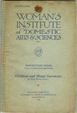 1920s Mary Brooks Picken Woman's Institute Sewing Book 20 Children's Garments