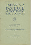 1920s Brooks Picken Woman's Institute Sewing Book 4 Corsets & Close Fitting Patterns