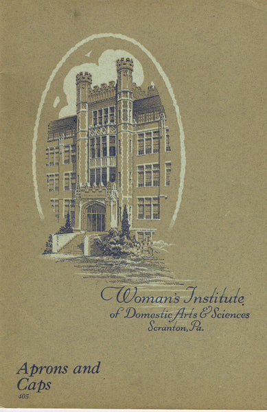 1920s Brooks Picken Woman's Institute Sewing Book 405 Aprons and Caps 1922 Ed