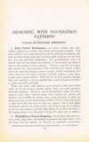 1930s Woman's Institute Sewing Book 408-3 Designing with Foundation Patterns