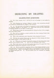 1920s Mary Brooks Picken Woman's Institute Sewing Book 416-2 Draping and Designing