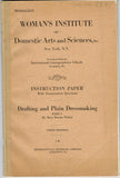 1910s Mary Brooks Picken Woman's Institute Sewing Book 3B Drafting & Dressmaking