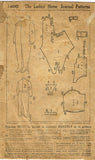 1920s Vintage Ladies Home Journal Sewing Pattern 1400 Toddler Footie Pajamas Sz2 - Vintage4me2