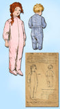 1920s Vintage Ladies Home Journal Sewing Pattern 1400 Toddler Footie Pajamas Sz2 - Vintage4me2