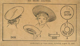 1910s Vintage Ladies Home Journal Sewing Pattern 2498 Toddler Girls Sailor Hat - Vintage4me2