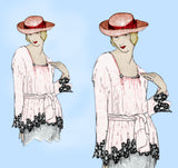 Ladies Home Journal 2719: 1920s Uncut Misses Blouse 34 B Vintage Sewing Pattern
