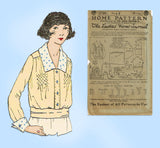 Ladies Home Journal 2728: 1920s Uncut Misses Blouse 32 B Vintage Sewing Pattern
