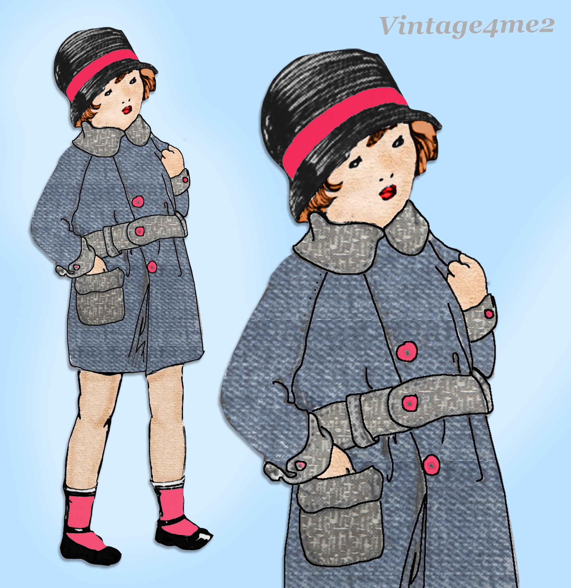 Girls sales vintage coat