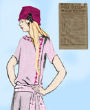 Ladies Home Journal 2975: 1920s Uncut Girls Flapper Dress Sz8 VTG Sewing Pattern