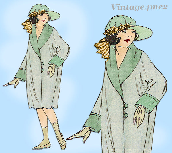 Ladies Home Journal 2986: 1920s Uncut Little Girls Coat Sz 14 VTG Sewing Pattern