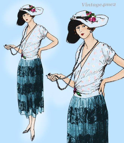 Ladies Home Journal 3147: 1920s Uncut Misses Dress 38 B Vintage Sewing Pattern