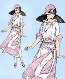Ladies Home Journal 3157: 1920s Uncut Misses Dress Sz 38B Vintage Sewing Pattern