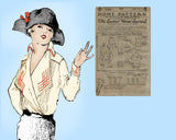 Ladies Home Journal 3189: 1920s Uncut Misses Blouse 38B Vintage Sewing Pattern