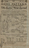 Ladies Home Journal 3189: 1920s Uncut Misses Blouse 38B Vintage Sewing Pattern