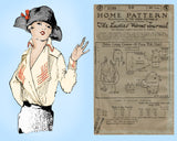 Ladies Home Journal 3189: 1920s Uncut Misses Blouse 38B Vintage Sewing Pattern